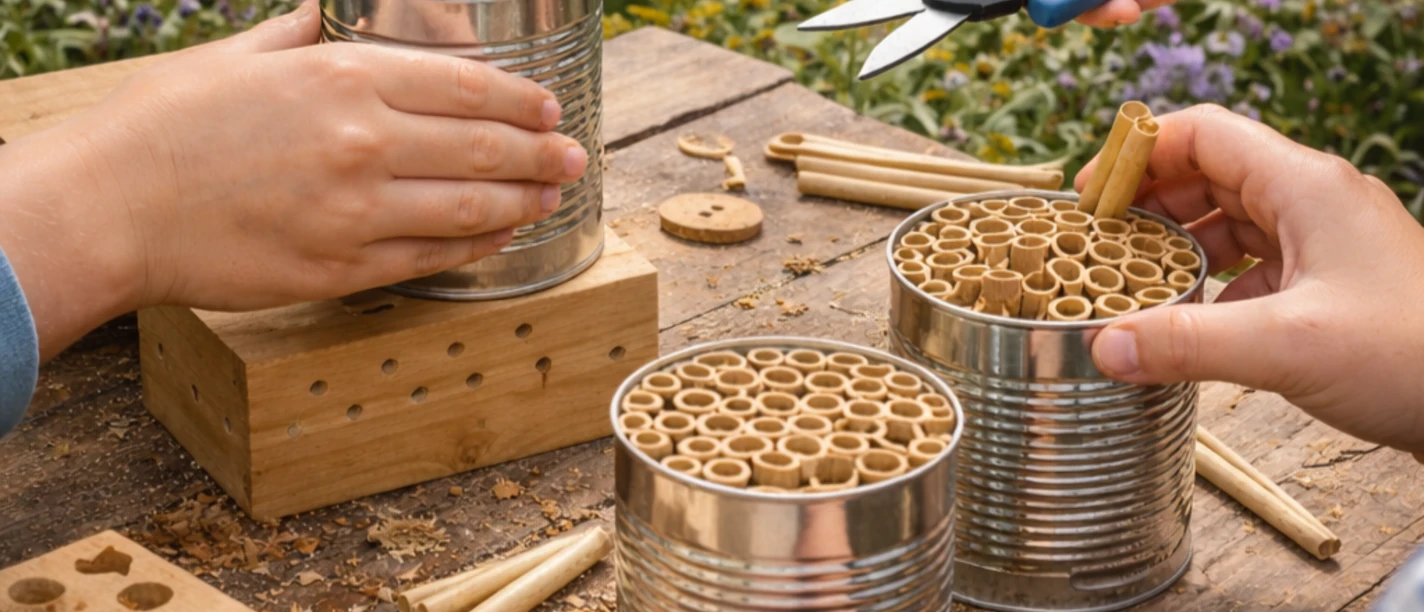 Schillat-Höhle Frühlingsbasteln Wildbienen Schillat-Höhle Frühlingsbasteln Wildbienen
