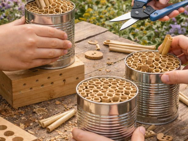 Schillat-Höhle Frühlingsbasteln Wildbienen Schillat-Höhle Frühlingsbasteln Wildbienen