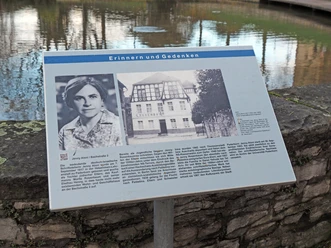 Erinnern und Gedenken Tafel