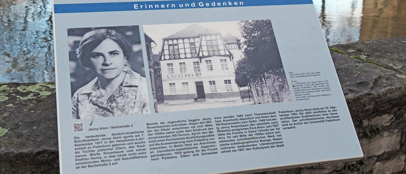 Erinnern und Gedenken Tafel