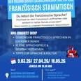 Plakat Französisch Stammtisch