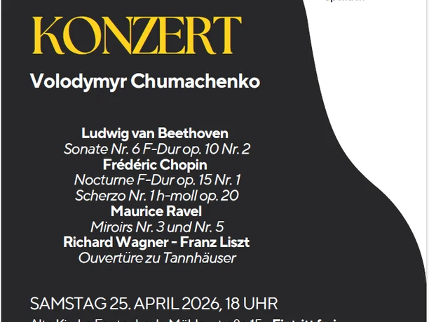 Plakat vom Benefizkonzert