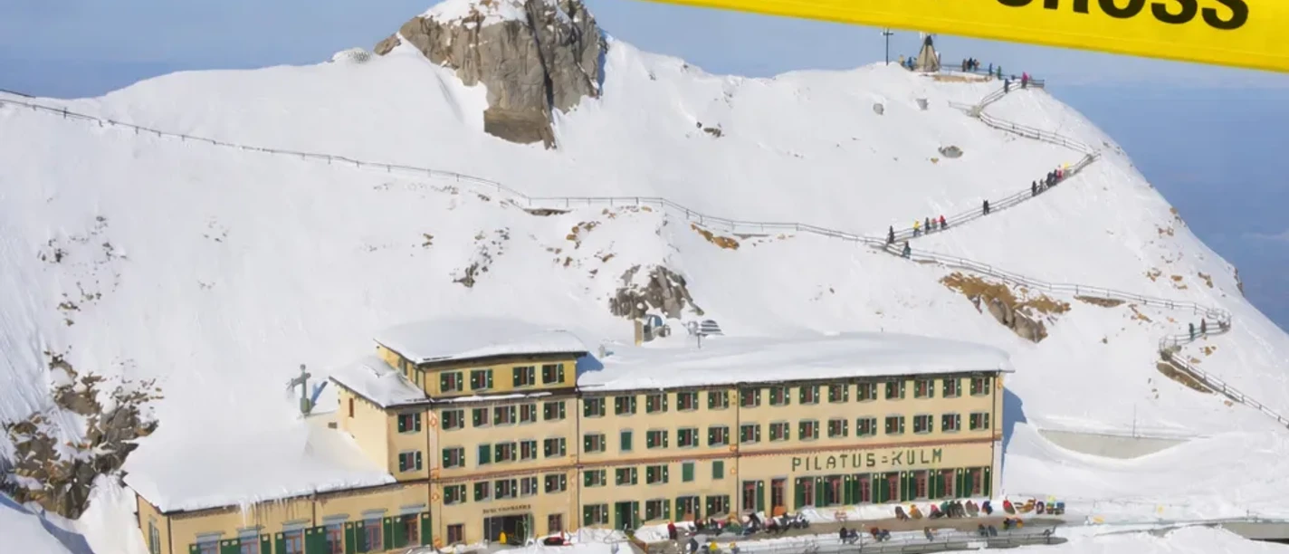 Kriminalabsperrung vor Pilatus-Kulm