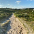 Weg durch Dünenlandschaft Rantum