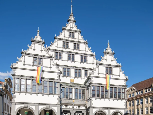 Radfahrer Rathaus Paderborn