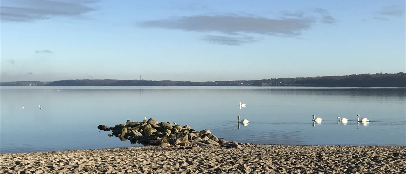 Weite des Wassers an einem See