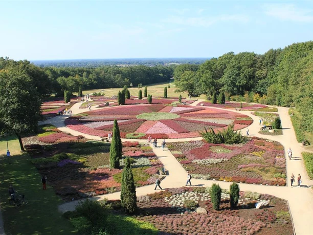 Der Heidegarten aus der Luft