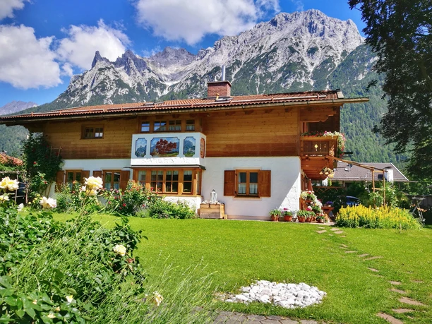 Haus Rotbuche im Sommer