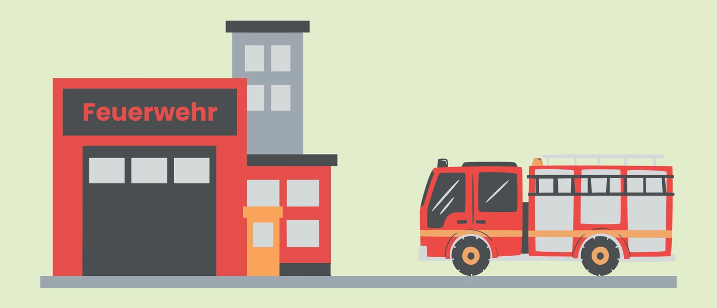 Freiwillige Feuerwehr Ortsfeuerwehr Feuerwehrhaus Feuerwehrwagen