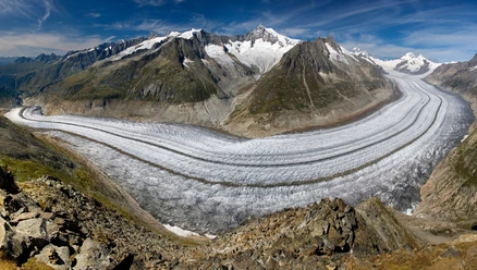 Wanderung vom Eggishorn via Märjelensee zur Fiescheralp