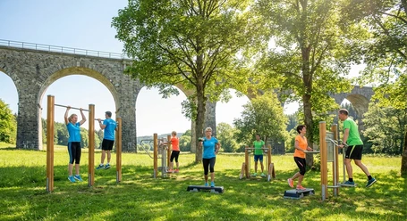 Outdoor-Fitness am Viadukt in Willingen Outdoor-Fitness am Viadukt in Willingen