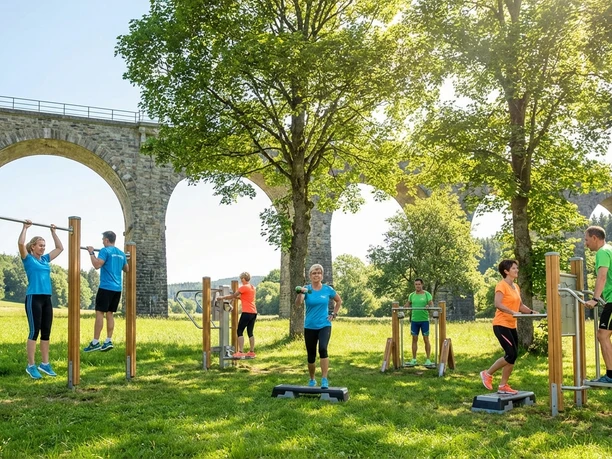 Outdoor-Fitness am Viadukt in Willingen Outdoor-Fitness am Viadukt in Willingen