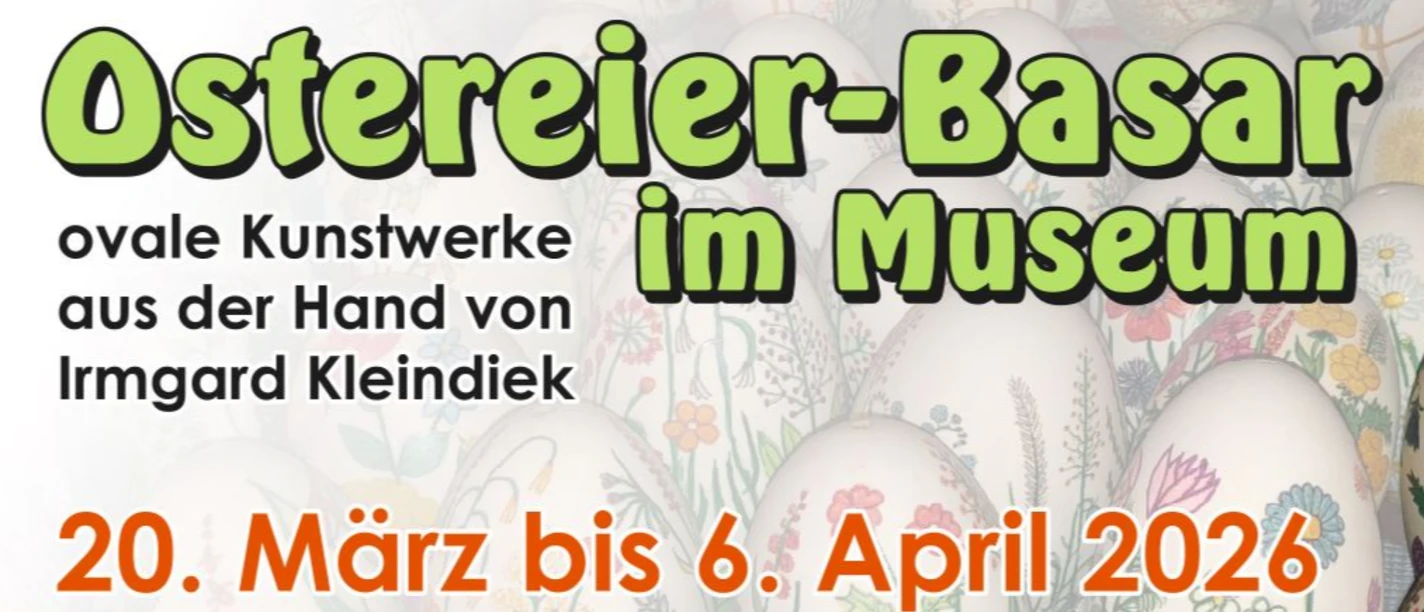 Plakat Ostereier-Basar im Museum Eulenburg Plakat Ostereier-Basar im Museum Eulenburg