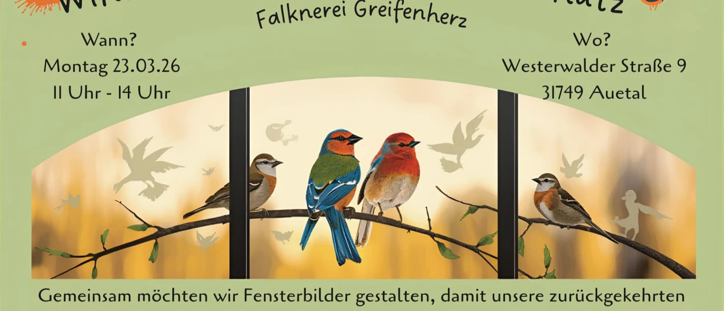 Plakat Ferienprogramm Windowcolor für den Artenschutz Plakat Ferienprogramm Windowcolor für den Artenschutz