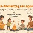 Plakat Familien-Nachmittag am Lagerfeuer Falknerei Greifenherz Plakat Familien-Nachmittag am Lagerfeuer Falknerei Greifenherz