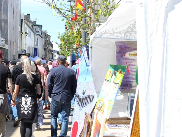 Stände beim Stadtfest