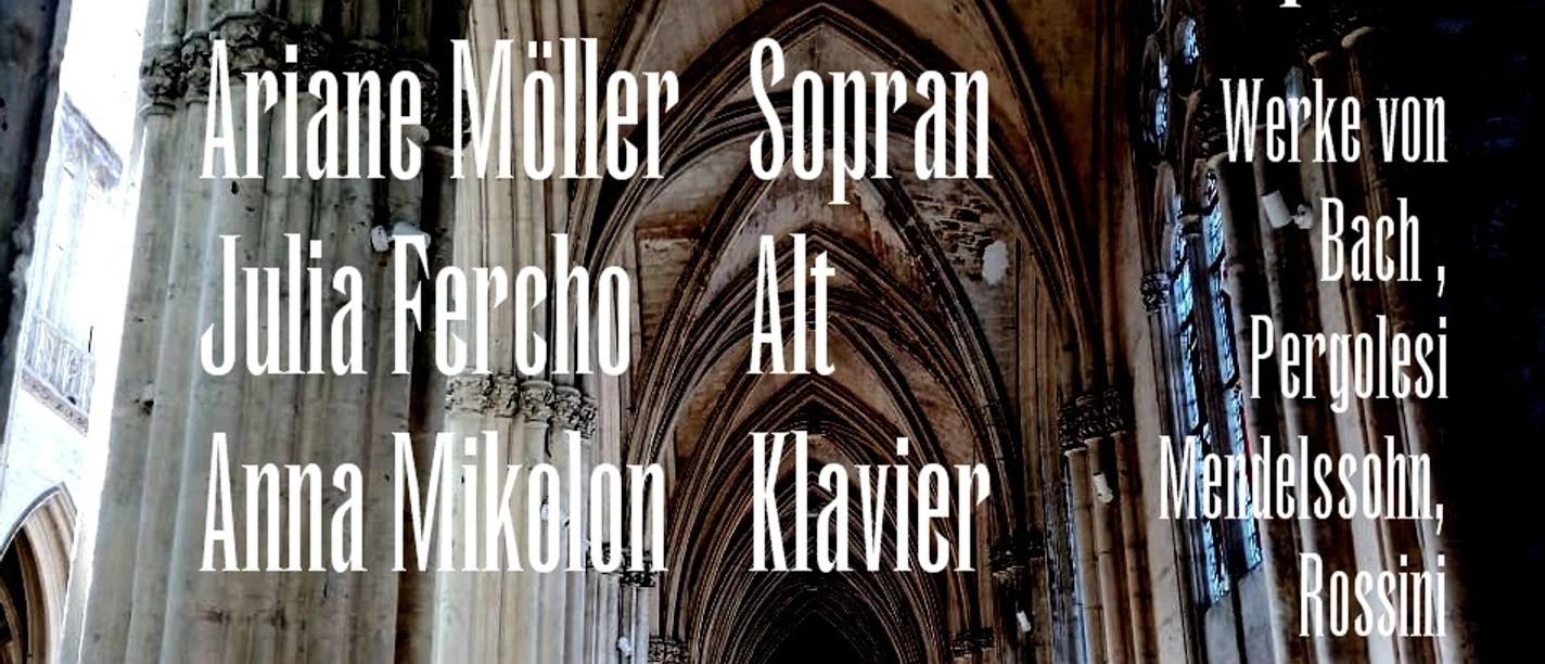 Plakat 2026 Hüllhorst Andreaskirche Plakat Passionskonzert 21.03.26 in der Andreaskirche mit gotischem Kirchenraum