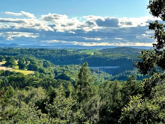 Blick vom Augustusberg zur Talsperre Gottleuba