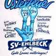 jpg Osterfeuer.jpg Plakat des SV Ehlbeck zum Osterfeuer in der Sandkuhle mit blauer Hand in Hasenform und Glühbirnen.