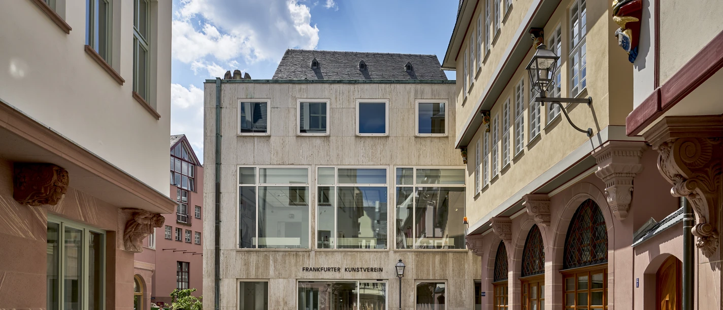 FKV exterior view Frankfurt Art Association building in Frankfurt New Old Town, exterior view