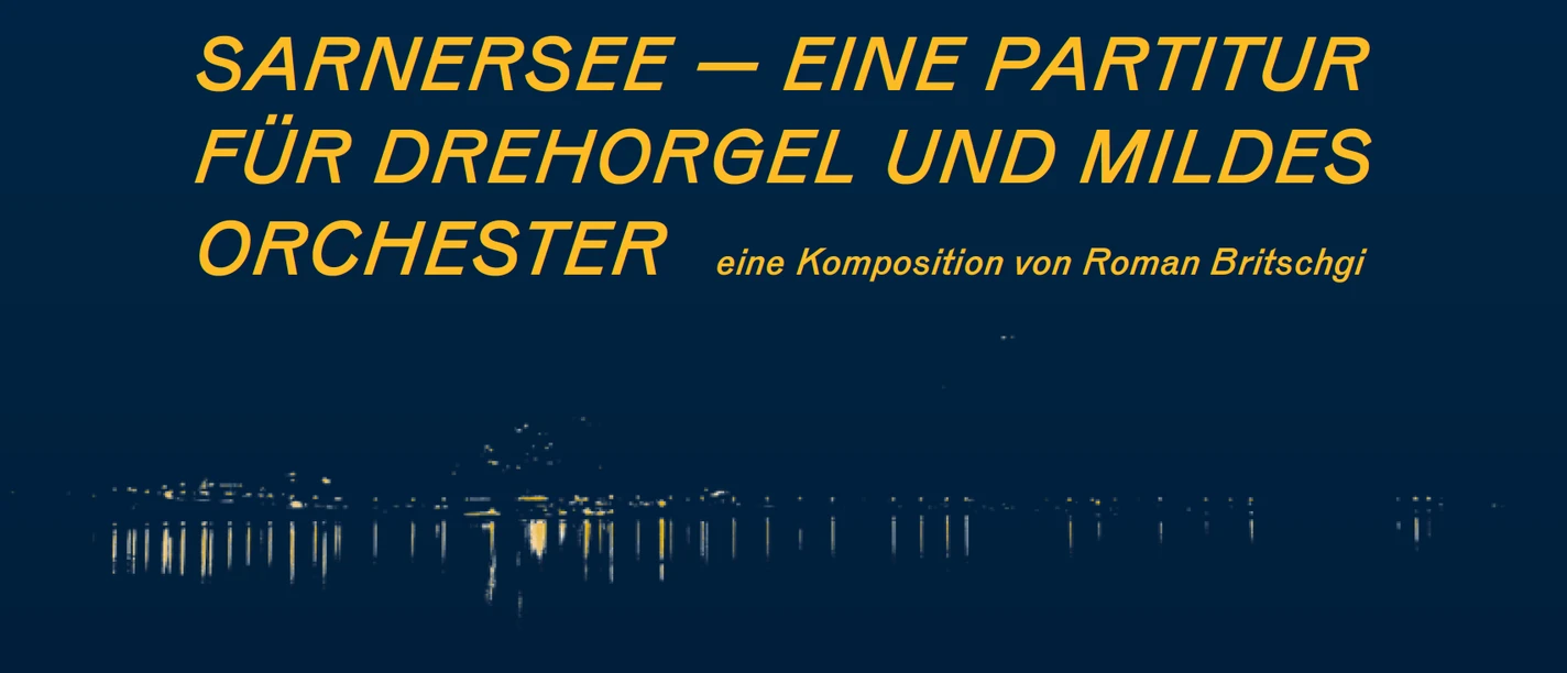 Partitur für Drehorgel und mildes Orchester