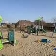 Spielplatz an der Kurverwaltung List bei Sonnenschein