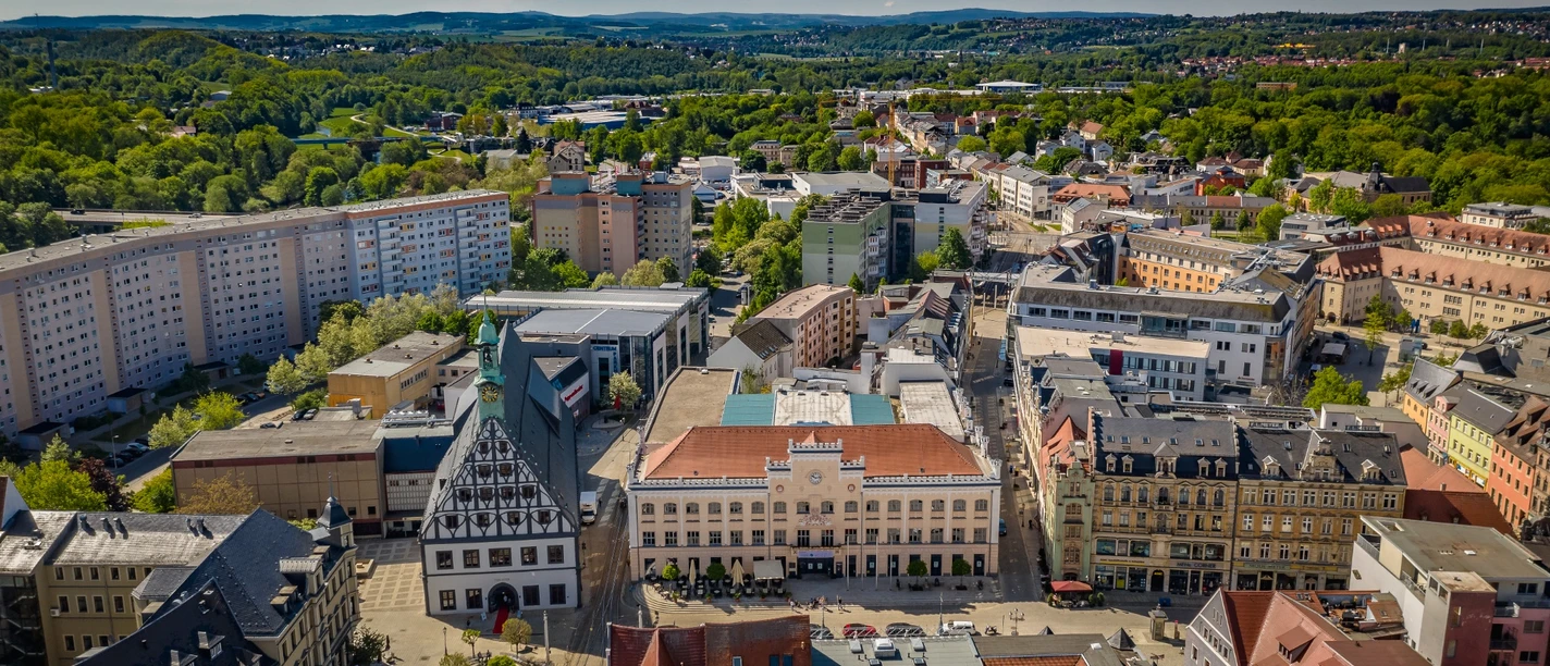 Marktplatz und Stadtkern Zwickau