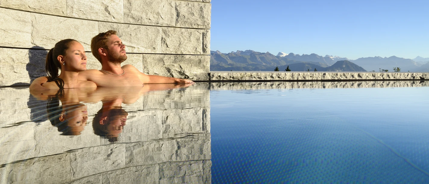 Aussenbecken im Mineralbad und Spa Rigi Kaltbad