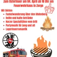 Plakat Osterfeuer Zorge
