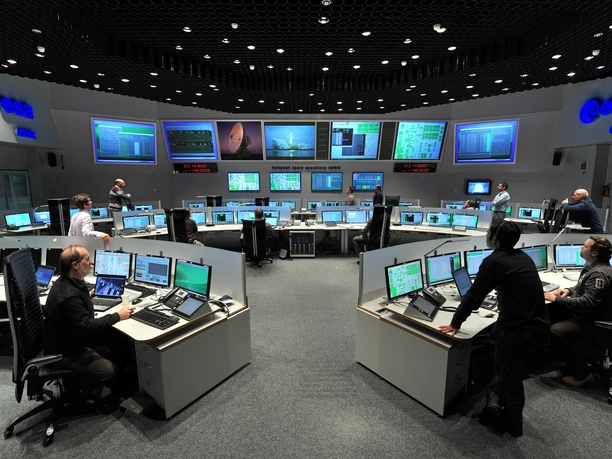 ESA Darmstadt, ESOC Main Control Room - The Main Control Center The Main Control Room of the ESOC of ESA in Darmstadt
