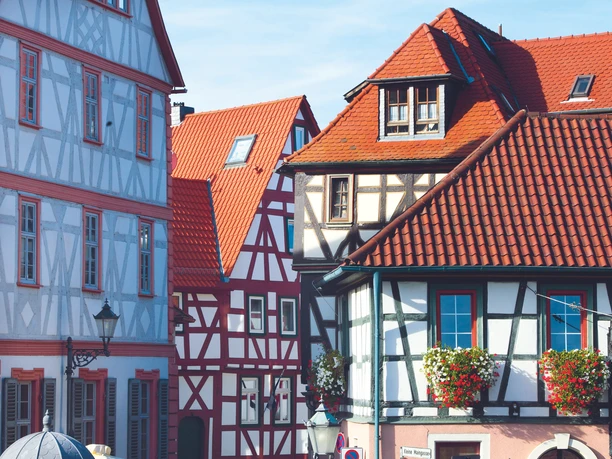 Get to know Seligenstadt better - Old town Historic half-timbered houses in the old town of Seligenstadt