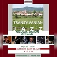 Plakat für Transylvanian Jazz mit Landschaft und Musikerfotos