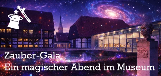 Zauber-Gala am Lippischen Landesmuseum mit Sternenhimmel und magischen Lichteffekten