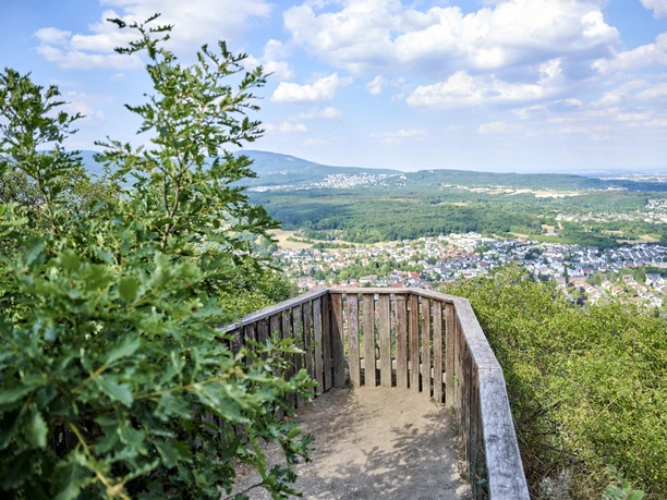 Aussichtsplattform am Großen Mannstein Aussichtsplattform am Großen Mannstein mit Blick Richtung Taunuskamm