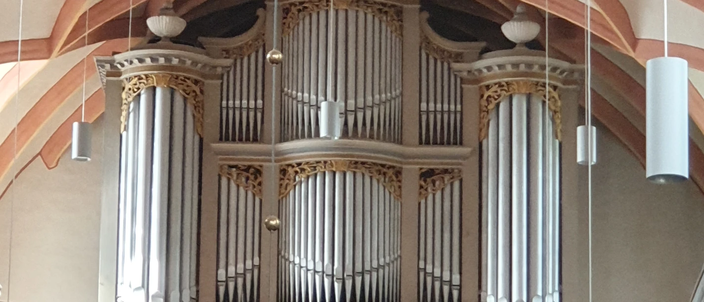 Vogler-Orgel St.-Marien Belgern-Schildau Blick auf die Vogler-Orgel in der St. Marien zu Schildau
