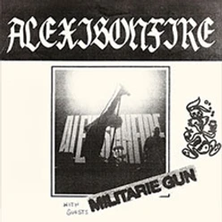 Schwarzweiß-Cover mit Bühnenfoto, Alexisonfire-Schriftzug und Hinweis auf Militarie Gun