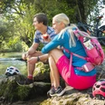 Pause an der Leitzach Sommer-Shooting 2020 Bodensee-Königssee-Radweg