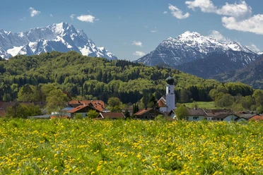 Wanderung - Zur Kreut-Alm und zum Frelichtmuseum Glentleiten - Blick ins Blaue Land