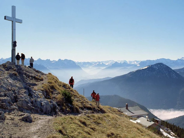 Bergtour Heimgarten über die Kaseralm - Ausblick vom Heimgarten