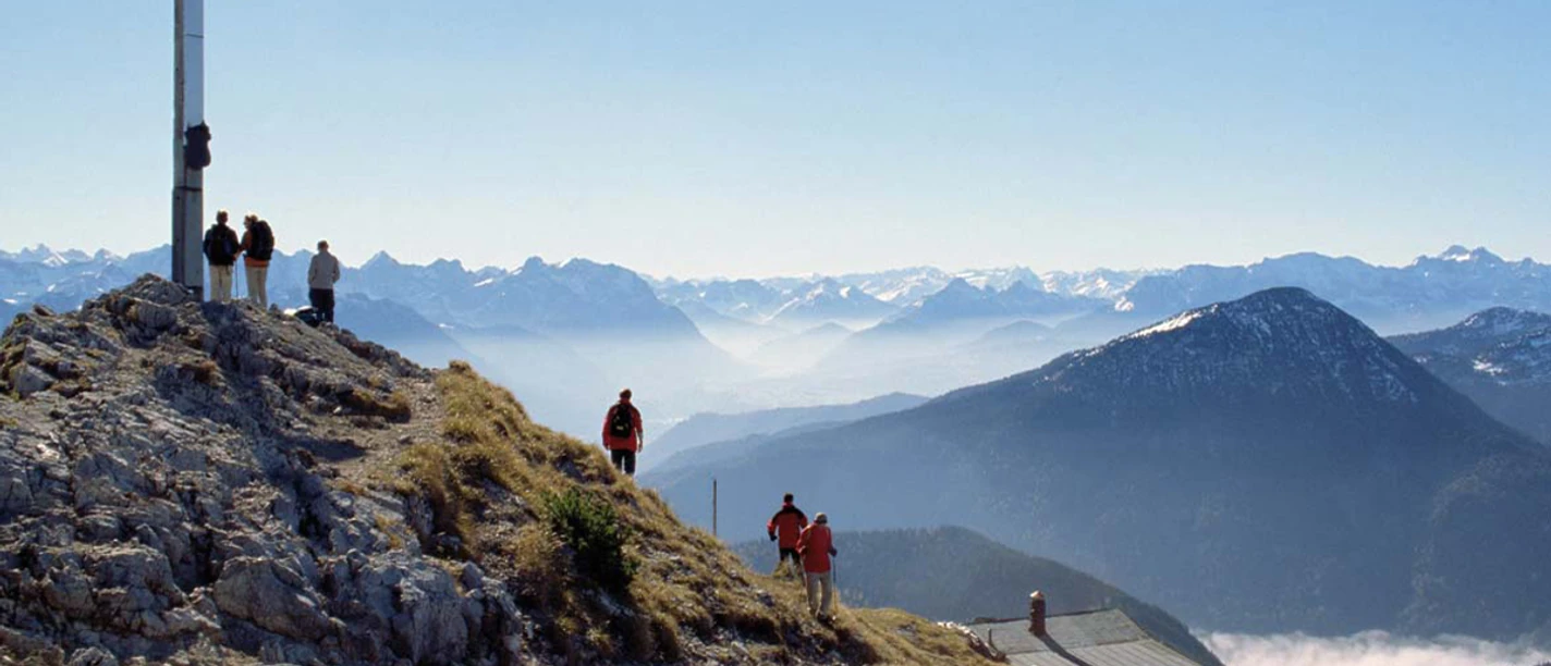 Bergtour Heimgarten-Runde - Ausblick vom Heimgarten