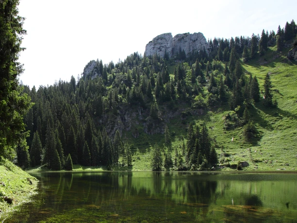 Bergtour Ettaler Manndl - Blick auf Solia See