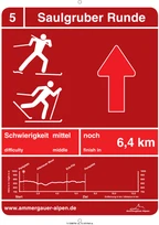 Langlaufbeschilderung Saulgruber Runde Langlaufbeschilderung Saulgruber Runde