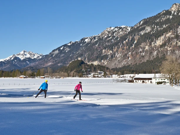 Langlaufloipe Dickelschwaig Runde - am Forsthaus Dickelschwaig Langlauf Ammergauer Alpen