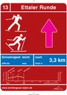 Langlaufbeschilderung Ettaler Runde Langlaufbeschilderung Ettaler Runde