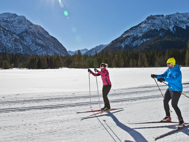 Verbindungsloipe Linderhof Graswang Langlauf Ammergauer Alpen