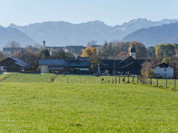 Wanderung - Hungerbach-Rundweg - Spatzenhausen mit Alpen