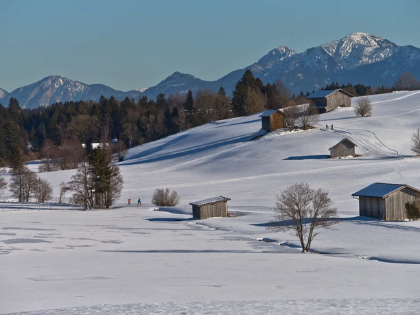 Langlaufloipe Kirmesauer Runde Langlauf Ammergauer Alpen