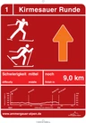 Langlaufbeschilderung Kirmesauer Runde Langlaufbeschilderung Kirmesauer Runde
