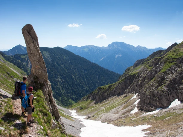 Bergtour - Hochblasse, kurz vor der Roggentalgabel