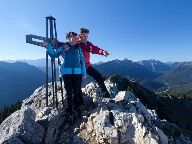 Bergtour Teufelstättkopf - Gipfelkreuz